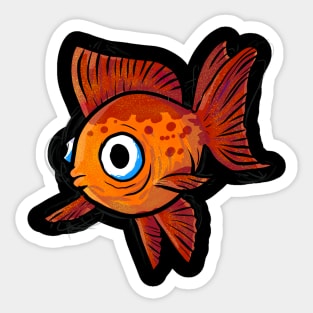 goldfish cute Sticker